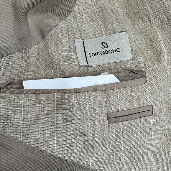 sonny bono 100% linen blazer mens EU size 54 US Size 44 - Picture 5 of 6